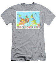 Upside Down Map Perspective - Men's T-Shirt (Athletic Fit)