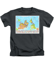 Upside Down Map Perspective - Kids T-Shirt