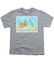 Upside Down Map Perspective - Youth T-Shirt