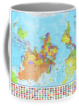 Upside Down Map Perspective - Mug