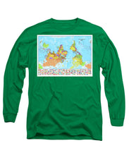 Upside Down Map Perspective - Long Sleeve T-Shirt