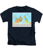 Upside Down Map Perspective - Kids T-Shirt