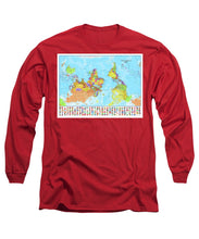 Upside Down Map Perspective - Long Sleeve T-Shirt