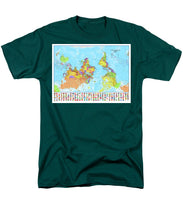 Upside Down Map Perspective - Men's T-Shirt  (Regular Fit)