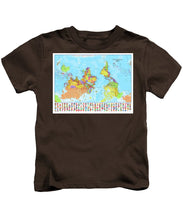 Upside Down Map Perspective - Kids T-Shirt