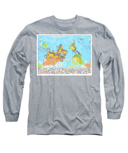 Upside Down Map Perspective - Long Sleeve T-Shirt