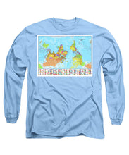 Upside Down Map Perspective - Long Sleeve T-Shirt