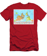 Upside Down Map Perspective - Men's T-Shirt (Athletic Fit)