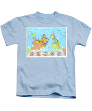 Upside Down Map Perspective - Kids T-Shirt