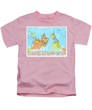 Upside Down Map Perspective - Kids T-Shirt