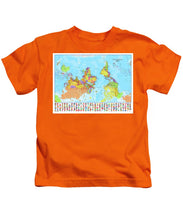 Upside Down Map Perspective - Kids T-Shirt