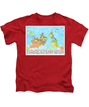 Upside Down Map Perspective - Kids T-Shirt