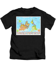 Upside Down Map Perspective - Kids T-Shirt