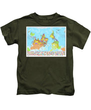 Upside Down Map Perspective - Kids T-Shirt