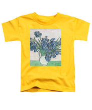 Vincent Van Gogh Irises Floral Purple - Toddler T-Shirt Toddler T-Shirt Pixels Yellow Small 